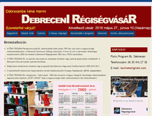 Tablet Screenshot of debreceniregisegvasar.hu